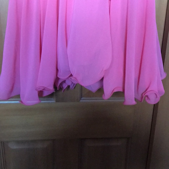 Coral and diamond formal dress - Picture 3 of 4